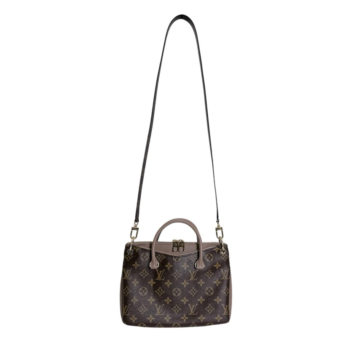 ルイヴィトン LOUIS VUITTON ハンドバッグ
 ハンドバッグ モノグラム パラスBB モノグラムキャンバス M43235 ブラウン LV
 【SS】
 【中古】