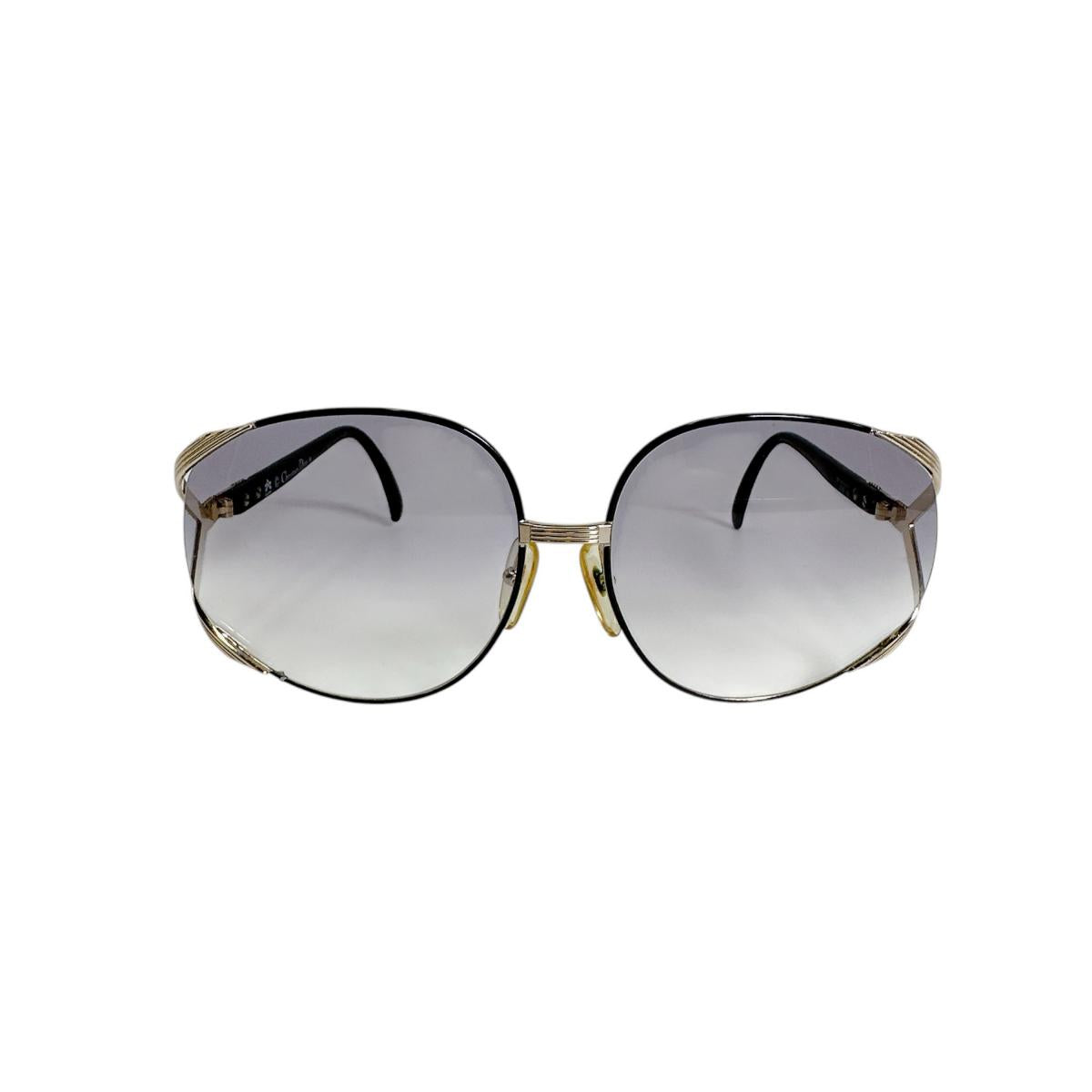 クリスチャンディオール Christian Dior サングラス
 サングラス 49 2250 プラスチック 2250 ブラック×ゴールド 【SS】
 【中古】