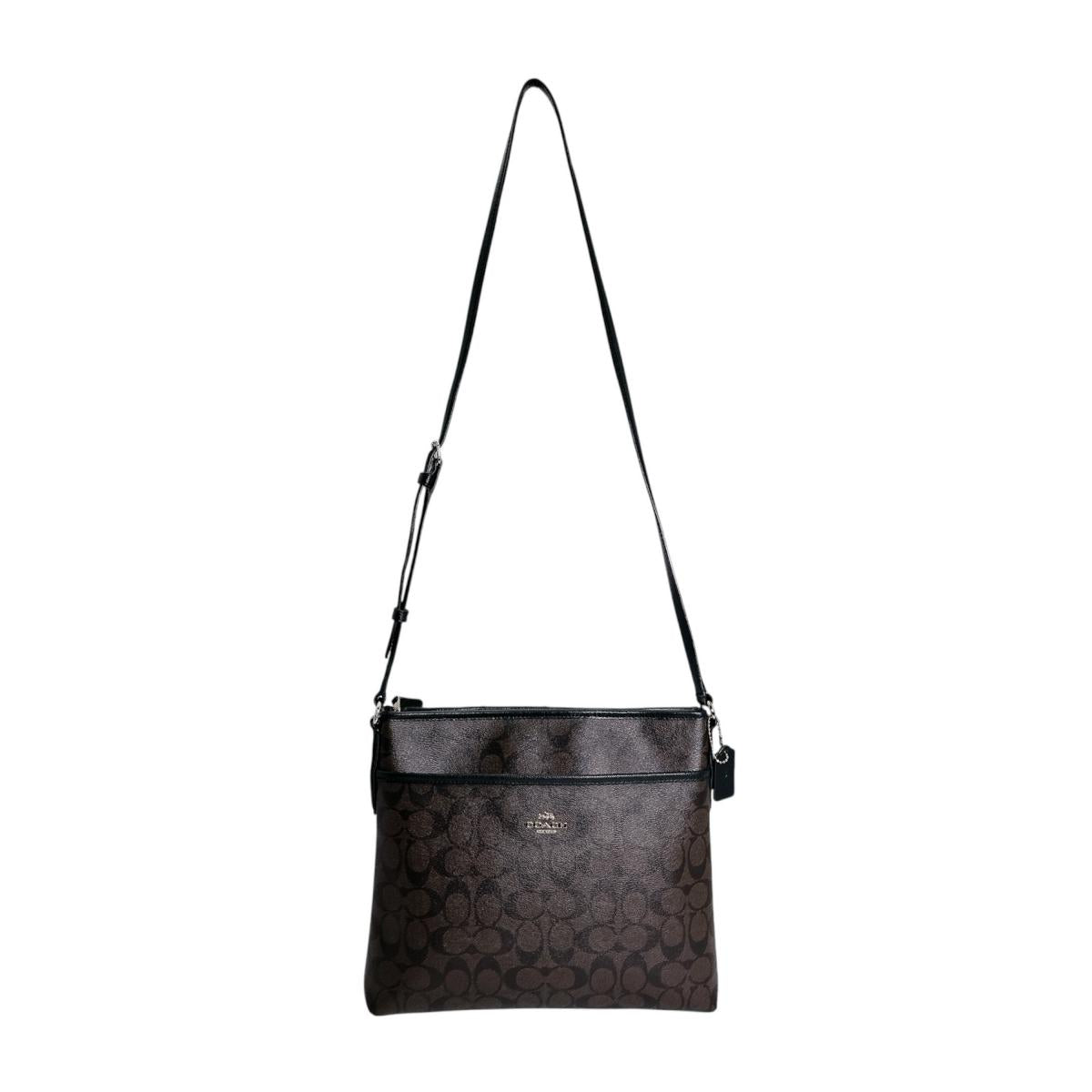 コーチ COACH トートバッグ
 ショルダーバッグ レザ－ ギャラリートート レザー ブラウン 【SS】
 【中古】