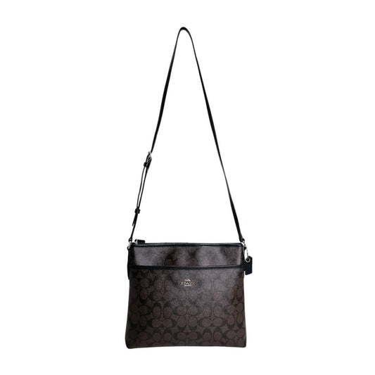 コーチ COACH トートバッグ
 ショルダーバッグ レザ－ ギャラリートート レザー ブラウン 【SS】
 【中古】