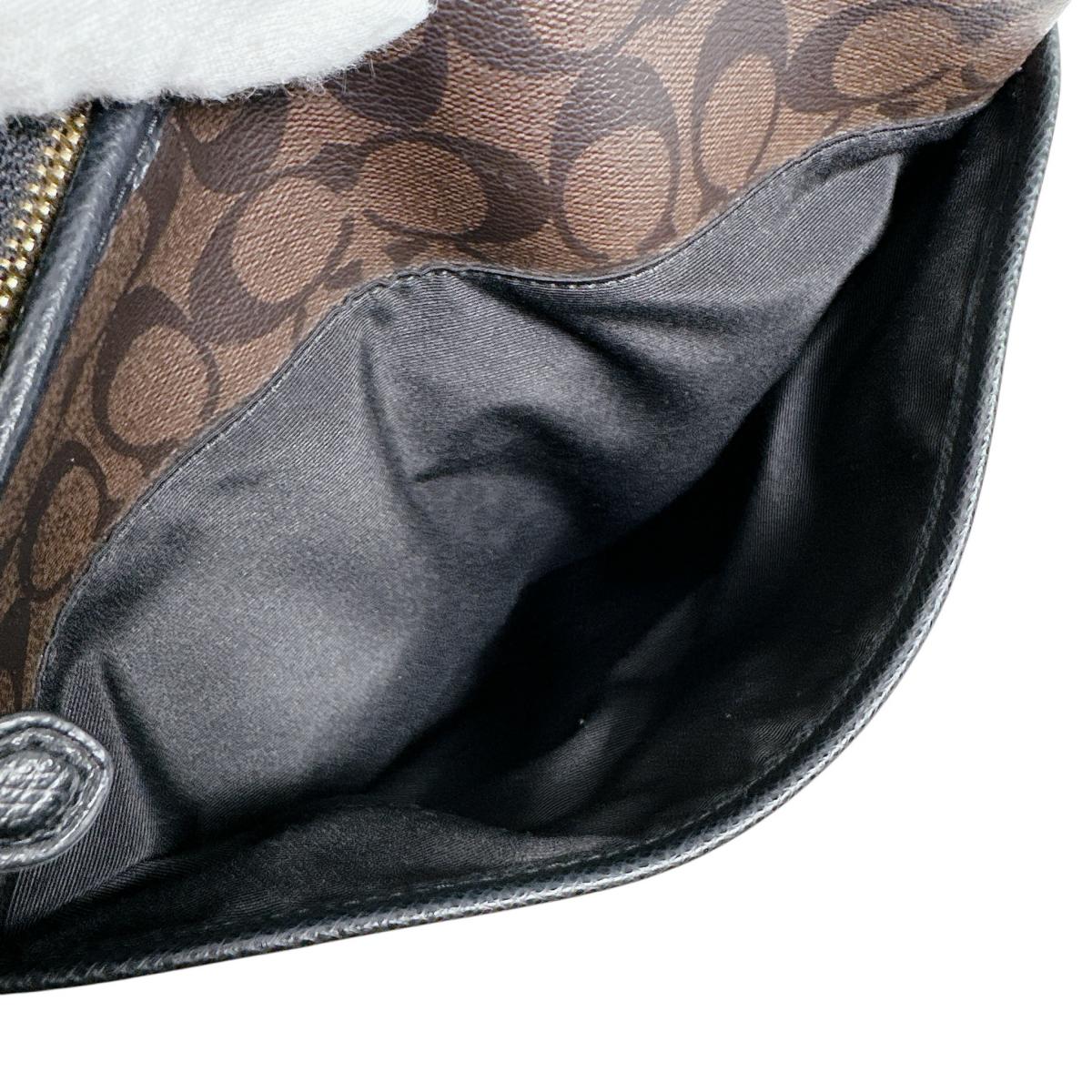 コーチ COACH トートバッグ
 ショルダーバッグ レザ－ ギャラリートート レザー ブラウン 【SS】
 【中古】