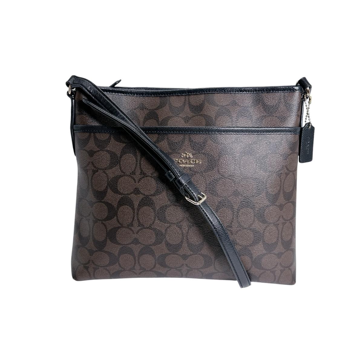 コーチ COACH トートバッグ
 ショルダーバッグ レザ－ ギャラリートート レザー ブラウン 【SS】
 【中古】