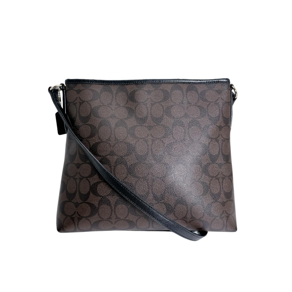 コーチ COACH トートバッグ
 ショルダーバッグ レザ－ ギャラリートート レザー ブラウン 【SS】
 【中古】