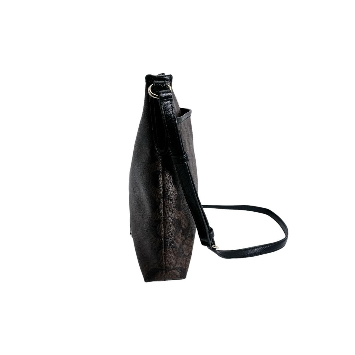 コーチ COACH トートバッグ
 ショルダーバッグ レザ－ ギャラリートート レザー ブラウン 【SS】
 【中古】