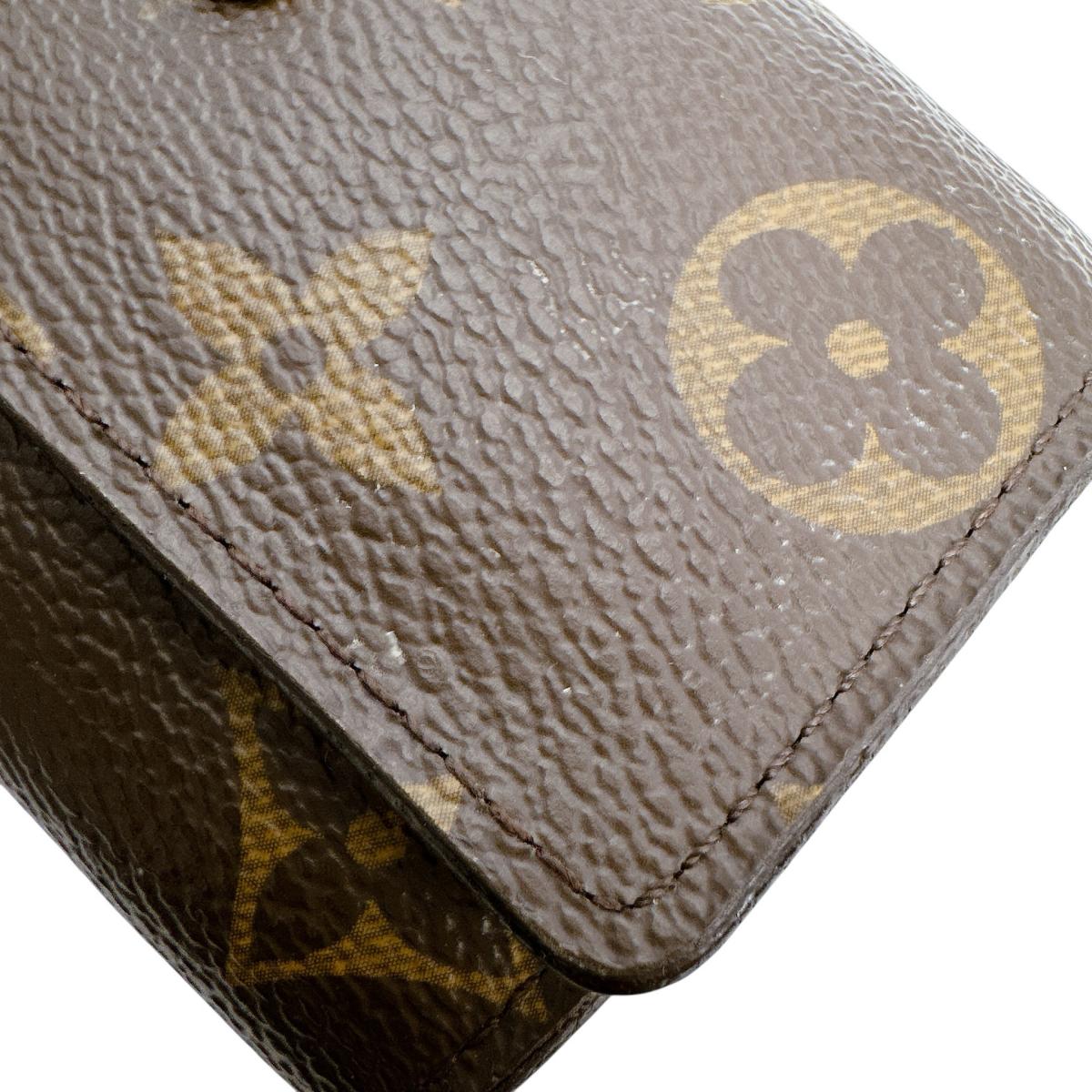 ルイヴィトン LOUIS VUITTON キーケース
 6本用キーケース モノグラム ミュルティクレ6 モノグラムキャンバス M62630 ブラウン LV
 【SS】
 【中古】