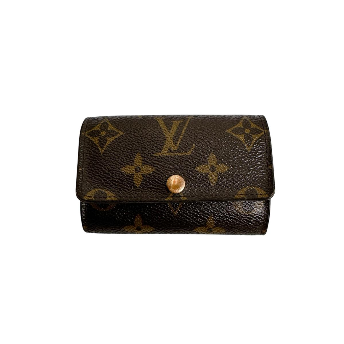 ルイヴィトン LOUIS VUITTON キーケース
 6本用キーケース モノグラム ミュルティクレ6 モノグラムキャンバス M62630 ブラウン LV
 【SS】
 【中古】