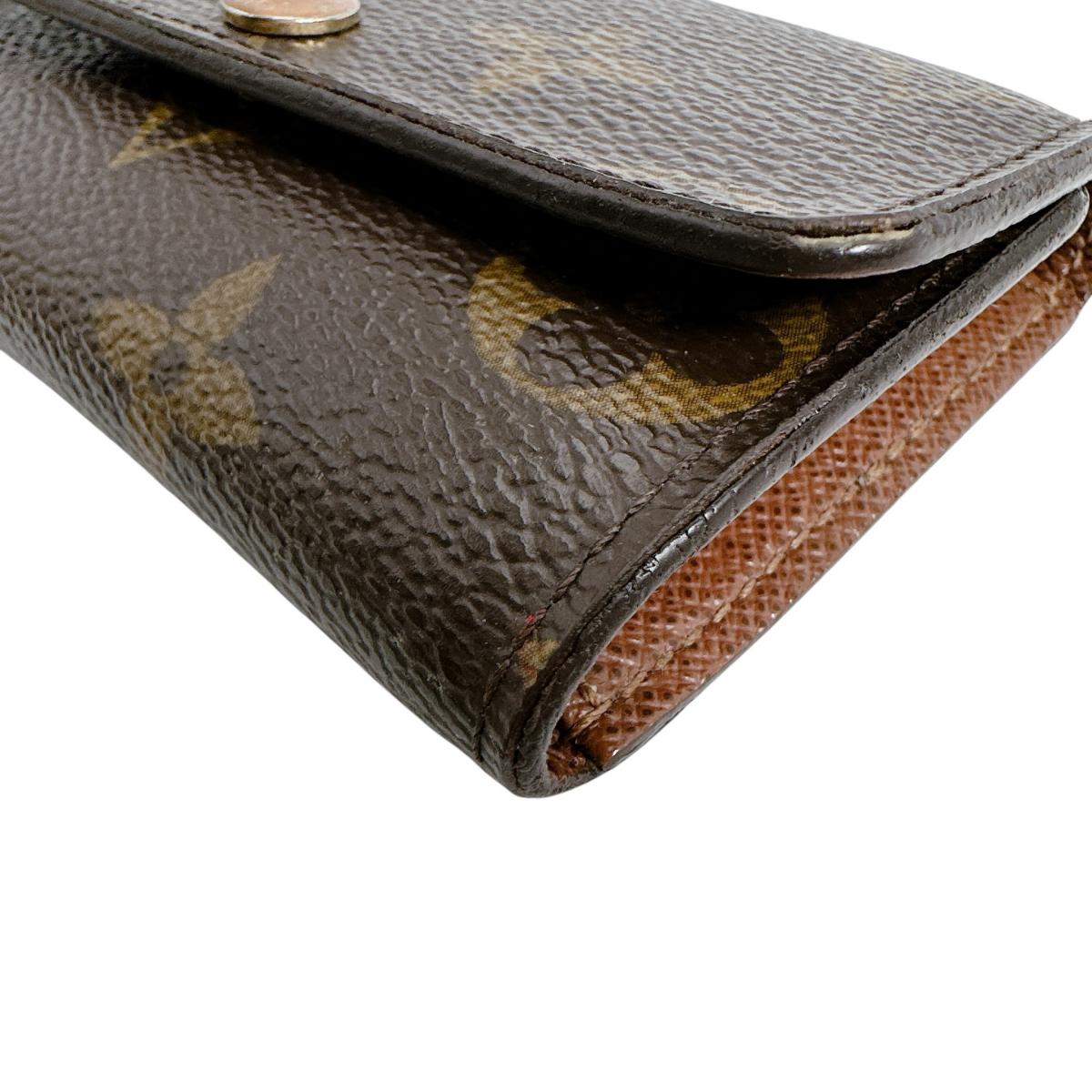 ルイヴィトン LOUIS VUITTON キーケース
 6本用キーケース モノグラム ミュルティクレ6 モノグラムキャンバス M62630 ブラウン LV
 【SS】
 【中古】