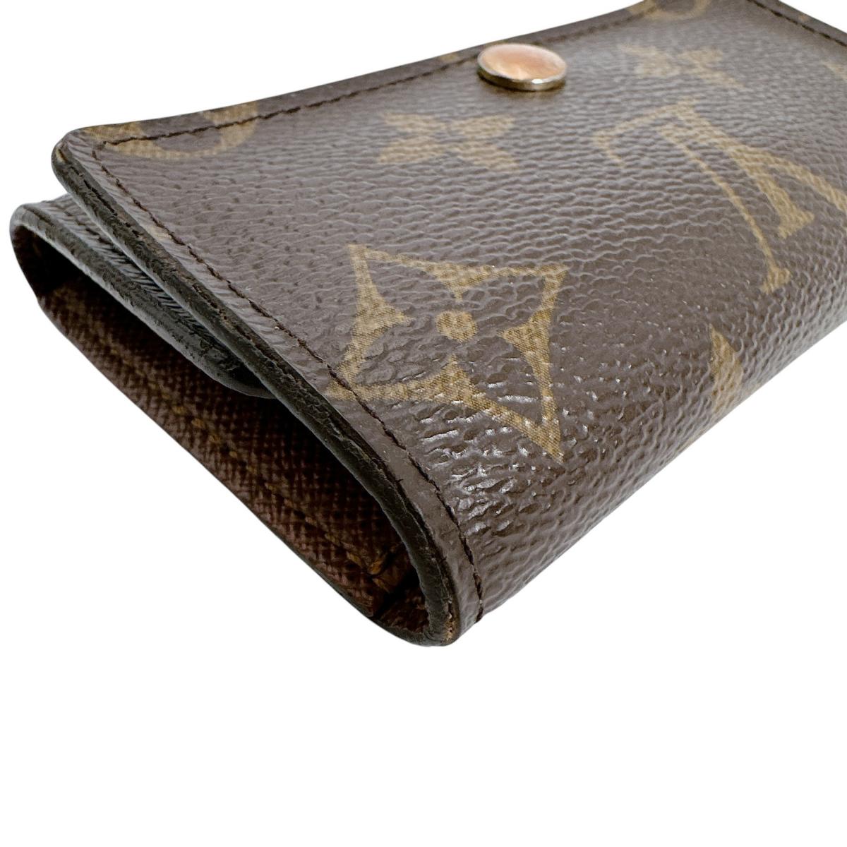 ルイヴィトン LOUIS VUITTON キーケース
 6本用キーケース モノグラム ミュルティクレ6 モノグラムキャンバス M62630 ブラウン LV
 【SS】
 【中古】