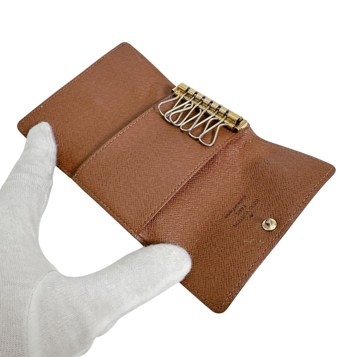 ルイヴィトン LOUIS VUITTON キーケース
 6本用キーケース モノグラム ミュルティクレ6 モノグラムキャンバス M62630 ブラウン LV
 【SS】
 【中古】