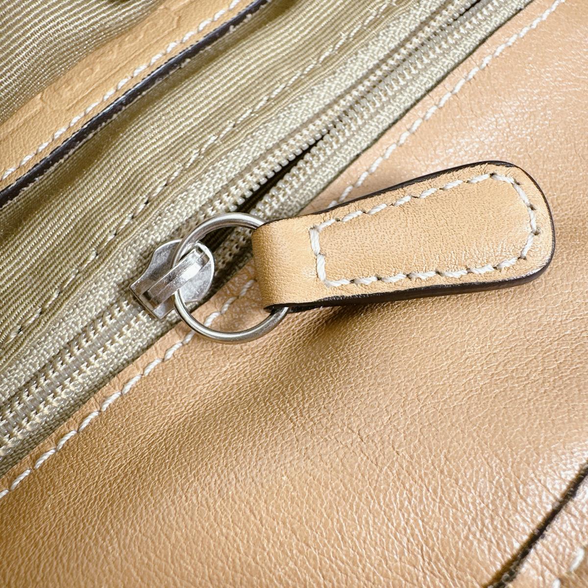 コーチ COACH トートバッグ
 ハンドバッグ レザー ギャラリートート レザー キャメル 【SS】
 【中古】