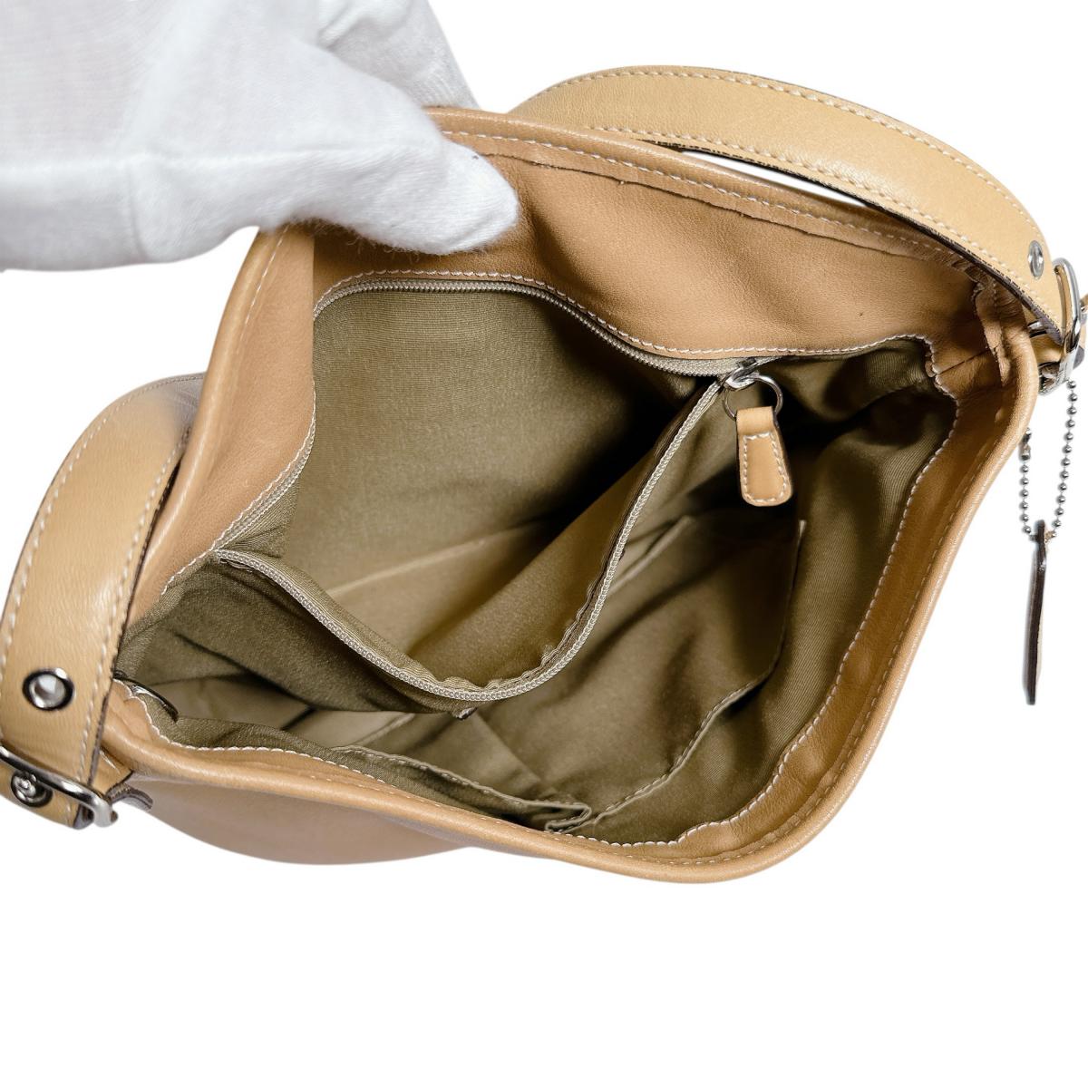 コーチ COACH トートバッグ
 ハンドバッグ レザー ギャラリートート レザー キャメル 【SS】
 【中古】