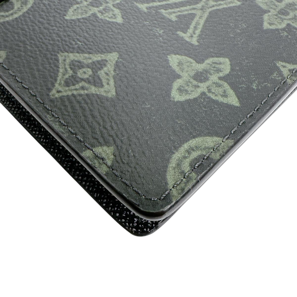 ルイヴィトン LOUIS VUITTON 長財布
 二つ折り長財布 モノグラム ポルトフォイユ・ブラザNM モノグラムキャンバス M81807 ダークグリーン LV
 【SS】
 【中古】