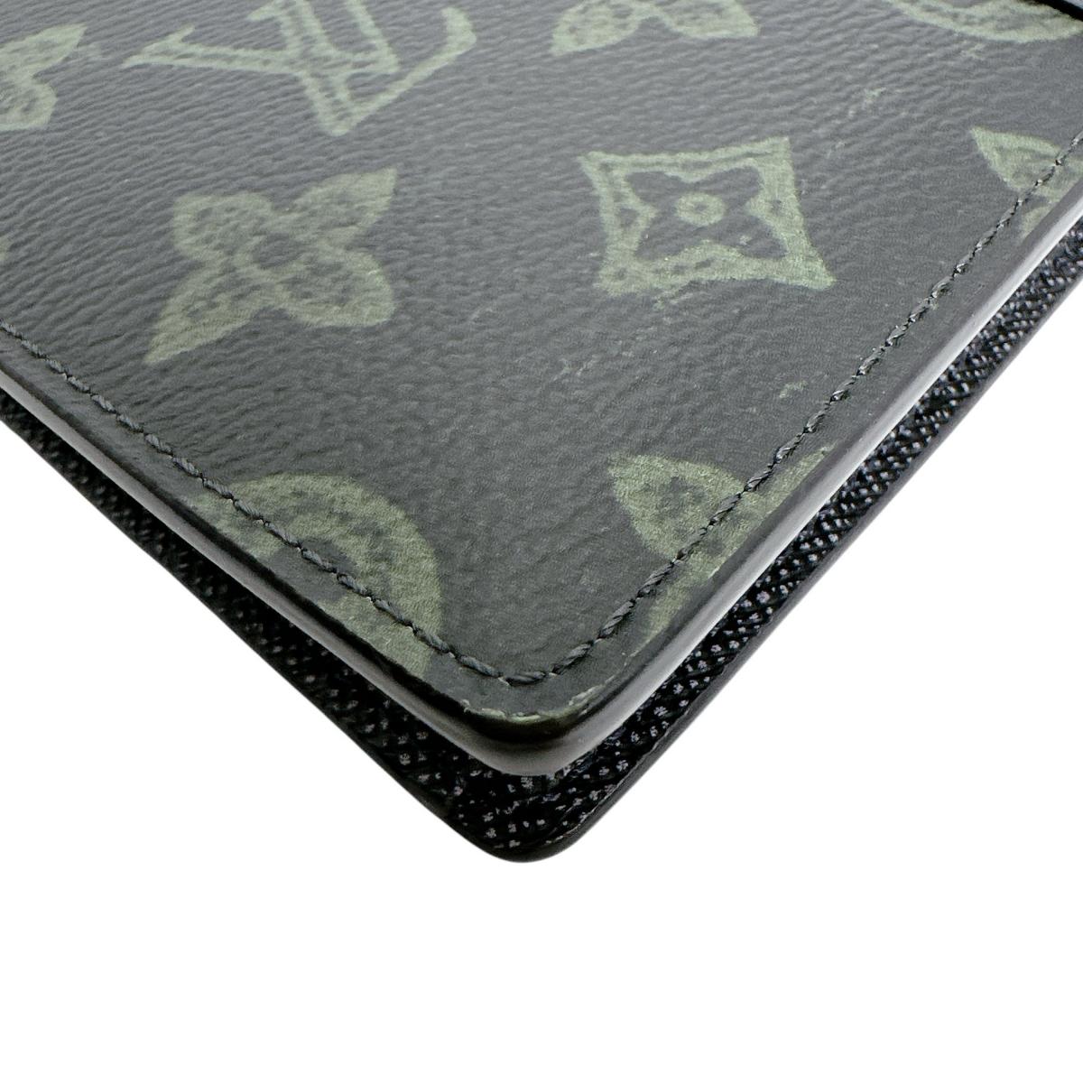 ルイヴィトン LOUIS VUITTON 長財布
 二つ折り長財布 モノグラム ポルトフォイユ・ブラザNM モノグラムキャンバス M81807 ダークグリーン LV
 【SS】
 【中古】