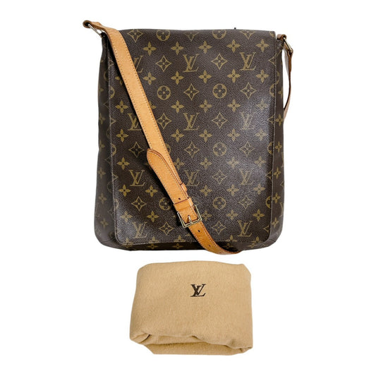 ルイヴィトン LOUIS VUITTON ショルダーバッグ
 斜め掛けショルダー モノグラム ミュゼット モノグラムキャンバス M51256 ブラウン LV
 【SS】
 【中古】