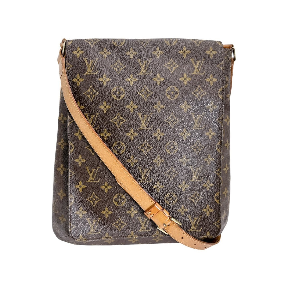 ルイヴィトン LOUIS VUITTON ショルダーバッグ
 斜め掛けショルダー モノグラム ミュゼット モノグラムキャンバス M51256 ブラウン LV
 【SS】
 【中古】