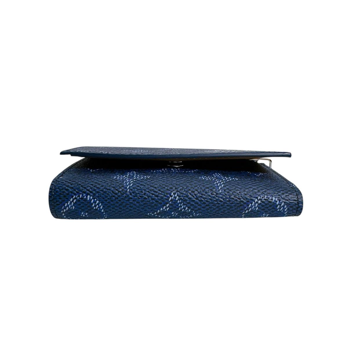 ルイヴィトン LOUIS VUITTON 三つ折り財布
 財布 モノグラム ヴィクターウォレット モノグラムキャンバス M26857 ブルー LV
 【中古】