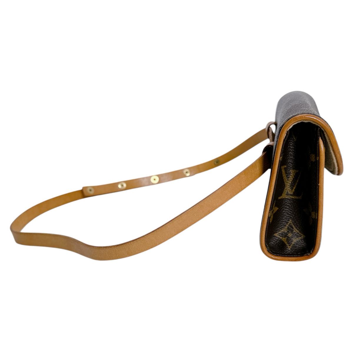 ルイヴィトン LOUIS VUITTON ウエストバッグ
 ポシェット モノグラム フロランティーヌ モノグラムキャンバス M51855 ブラウン LV
 【中古】