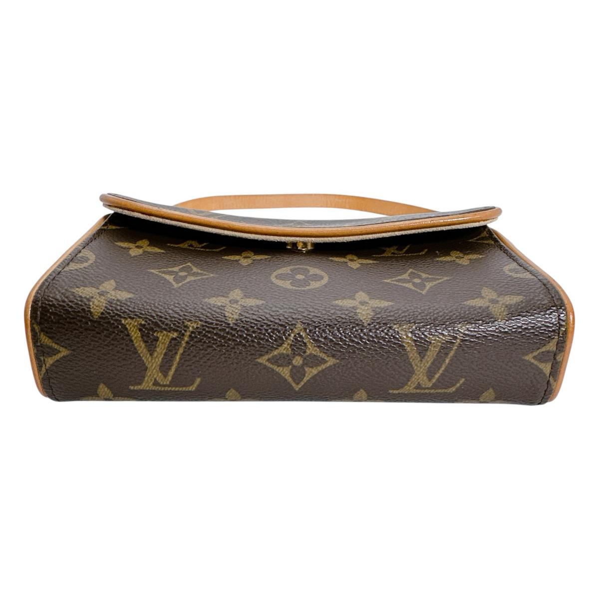 ルイヴィトン LOUIS VUITTON ウエストバッグ
 ポシェット モノグラム フロランティーヌ モノグラムキャンバス M51855 ブラウン LV
 【中古】