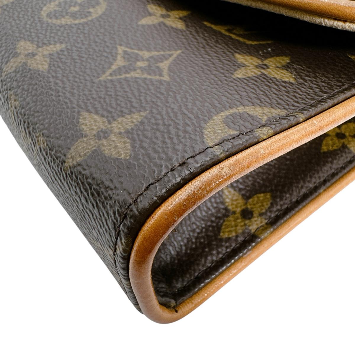 ルイヴィトン LOUIS VUITTON ウエストバッグ
 ポシェット モノグラム フロランティーヌ モノグラムキャンバス M51855 ブラウン LV
 【中古】