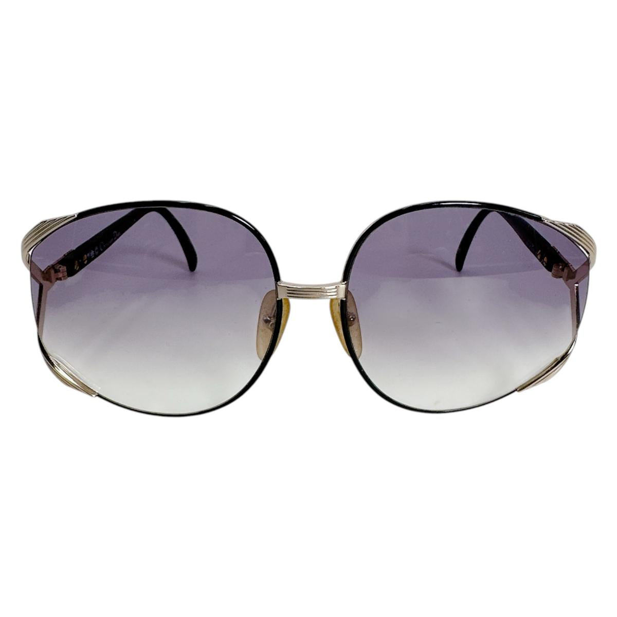 クリスチャンディオール Christian Dior サングラス
 サングラス 63□17 120 2250　48 プラスチック ブラック×ゴールド 【SS】
 【中古】