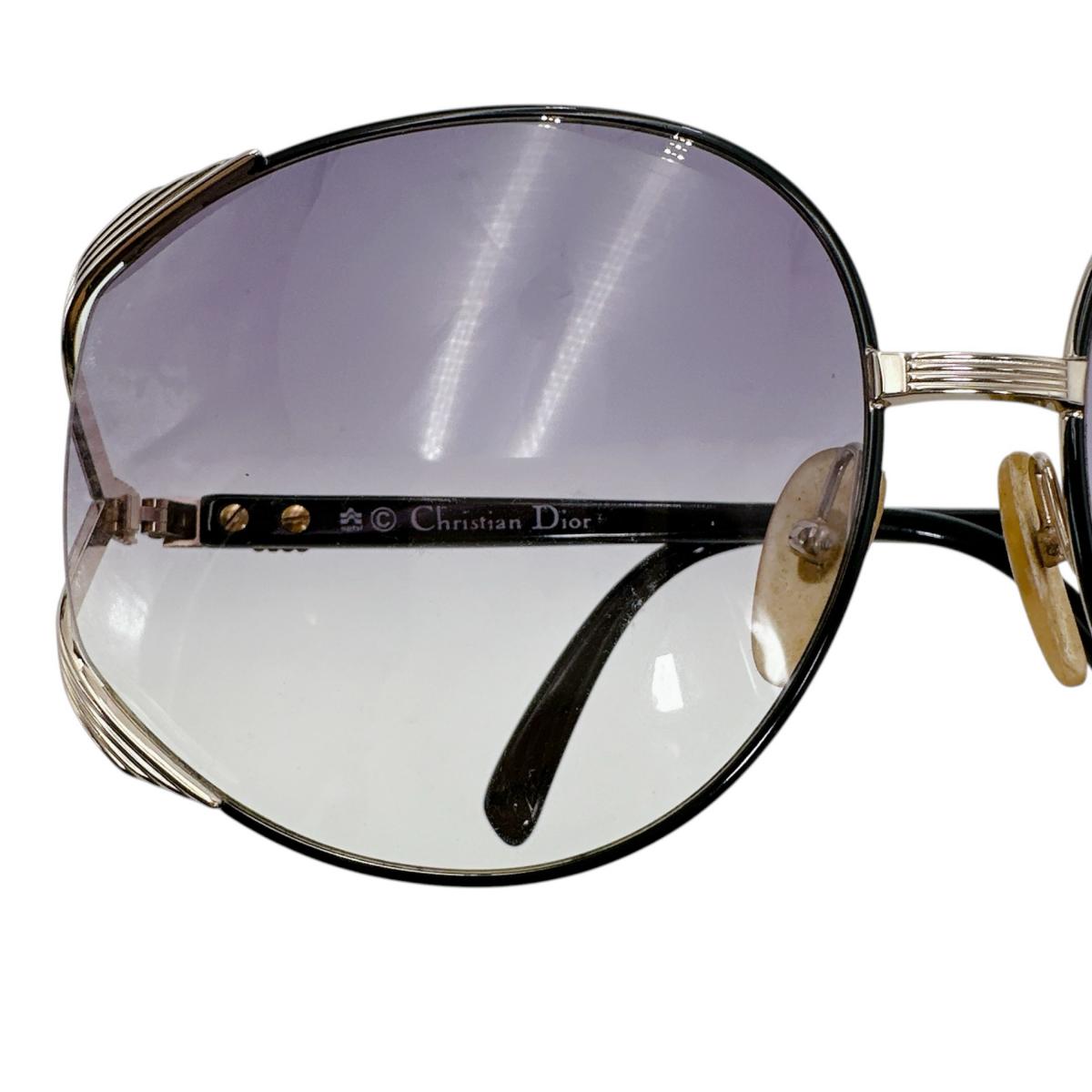 クリスチャンディオール Christian Dior サングラス
 サングラス 63□17 120 2250　48 プラスチック ブラック×ゴールド 【SS】
 【中古】