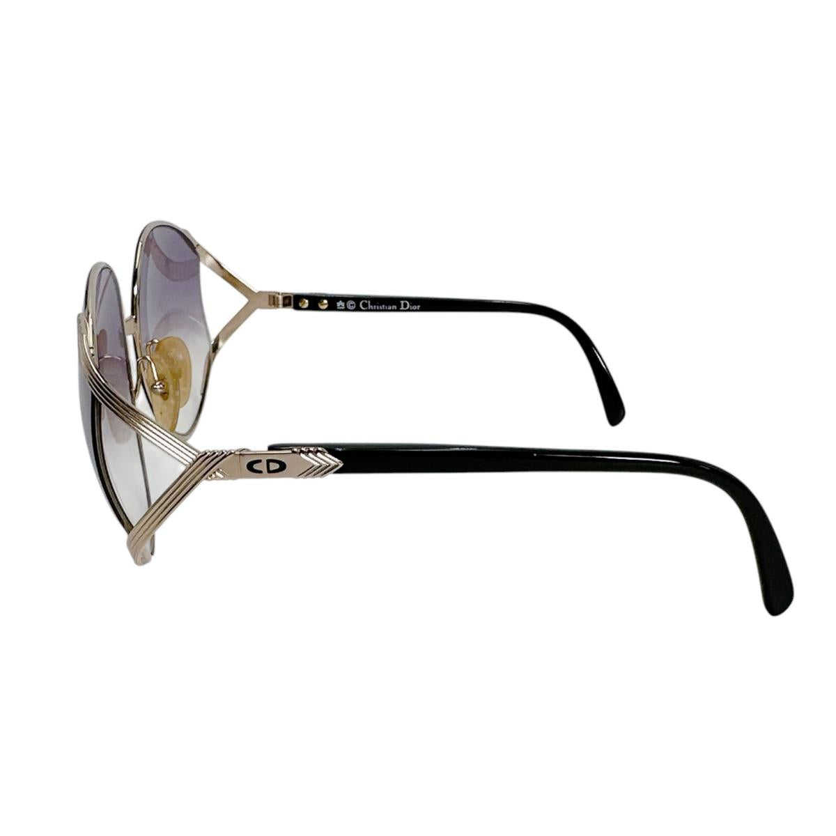 クリスチャンディオール Christian Dior サングラス
 サングラス 63□17 120 2250　48 プラスチック ブラック×ゴールド 【SS】
 【中古】