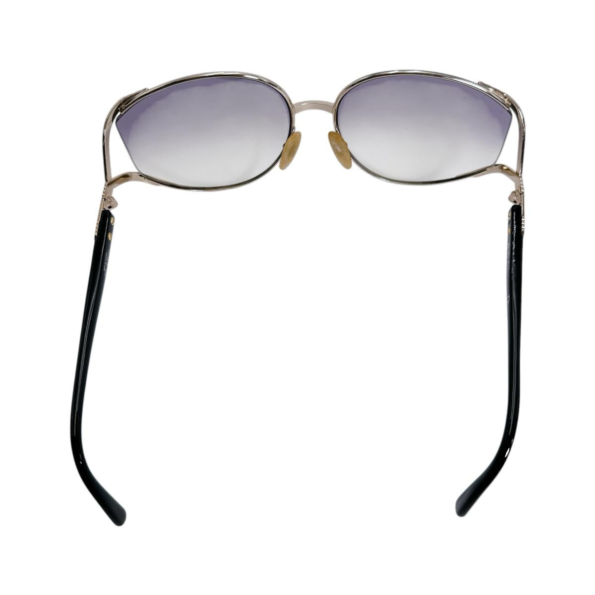 クリスチャンディオール Christian Dior サングラス
 サングラス 63□17 120 2250　48 プラスチック ブラック×ゴールド 【SS】
 【中古】