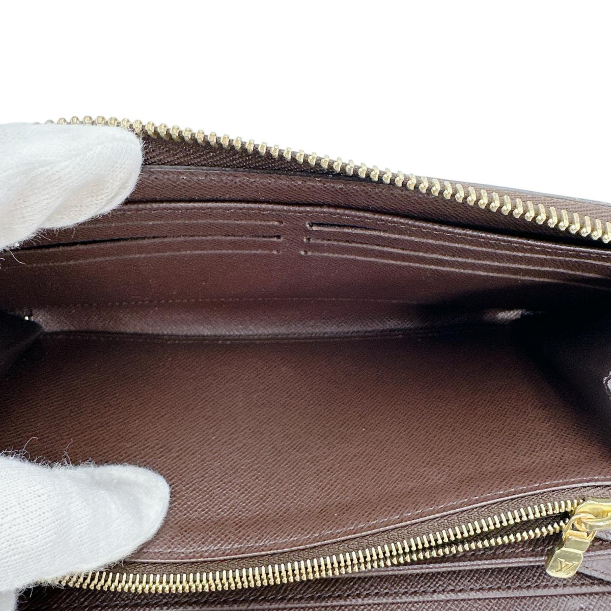 ルイヴィトン LOUIS VUITTON 長財布
 長財布 ダミエ ジッピーウォレット ダミエキャンバス N41661 ブラウン LV
 【SS】
 【中古】