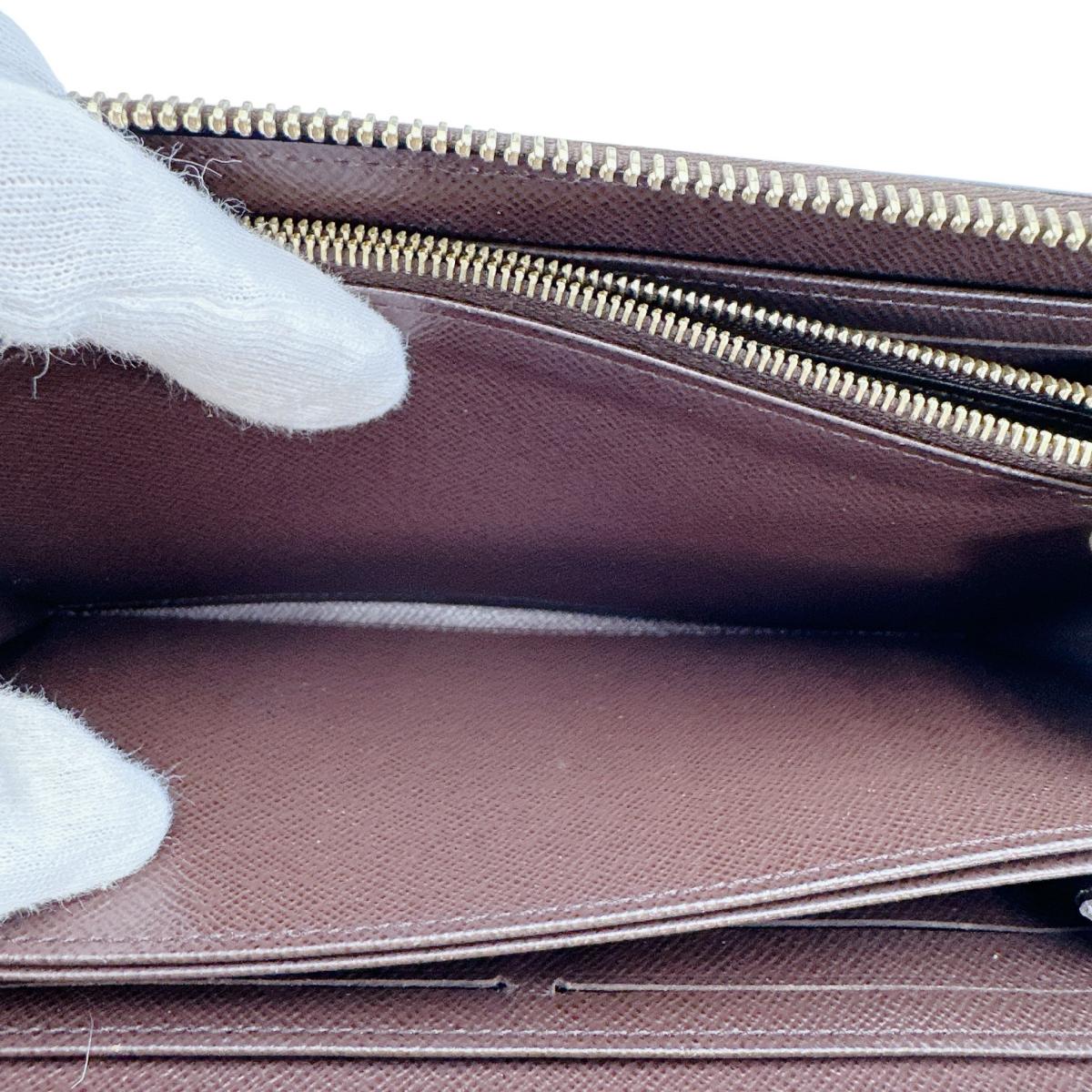 ルイヴィトン LOUIS VUITTON 長財布
 長財布 ダミエ ジッピーウォレット ダミエキャンバス N41661 ブラウン LV
 【SS】
 【中古】