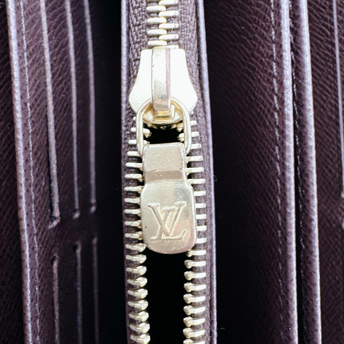 ルイヴィトン LOUIS VUITTON 長財布
 長財布 ダミエ ジッピーウォレット ダミエキャンバス N41661 ブラウン LV
 【SS】
 【中古】