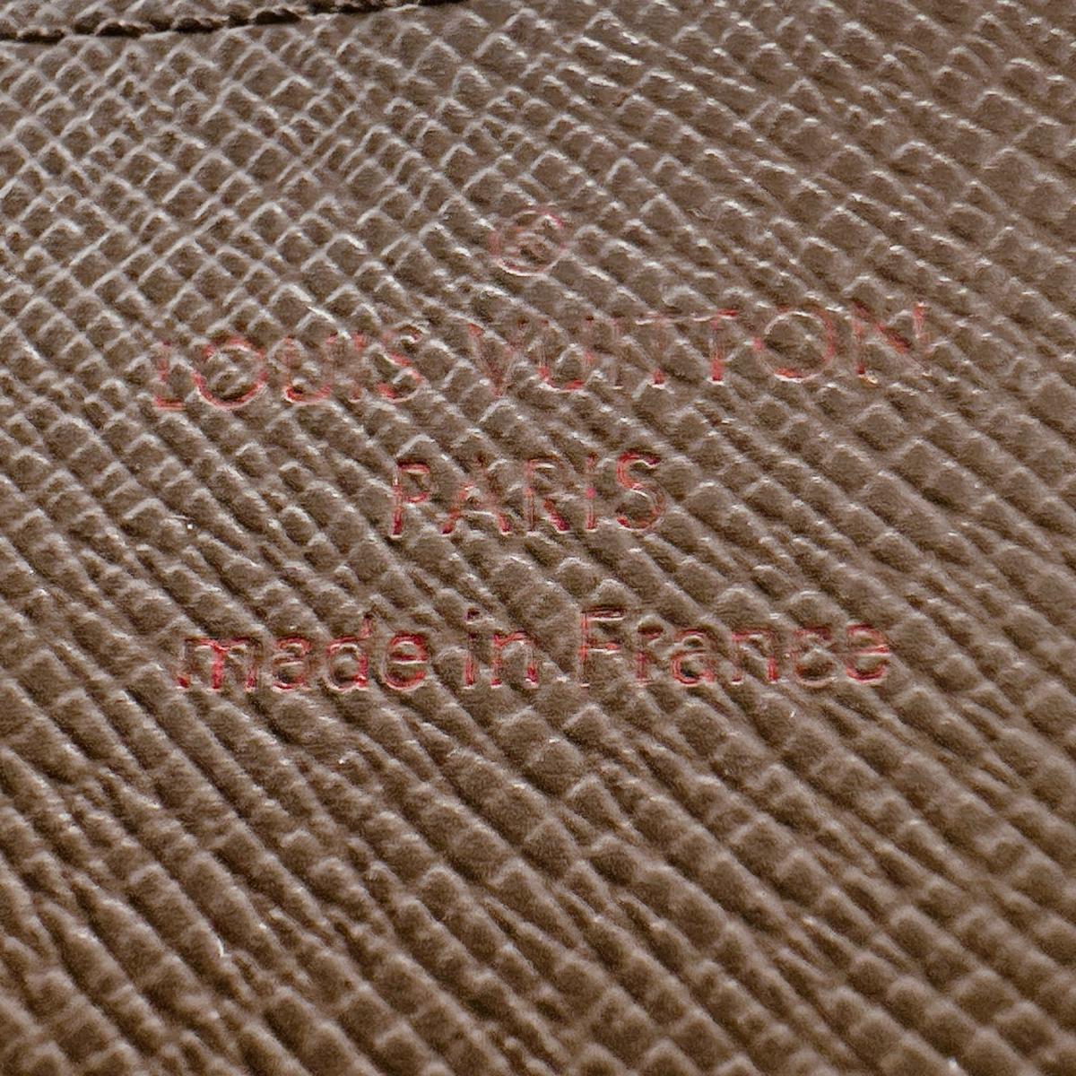 ルイヴィトン LOUIS VUITTON 長財布
 長財布 ダミエ ジッピーウォレット ダミエキャンバス N41661 ブラウン LV
 【SS】
 【中古】