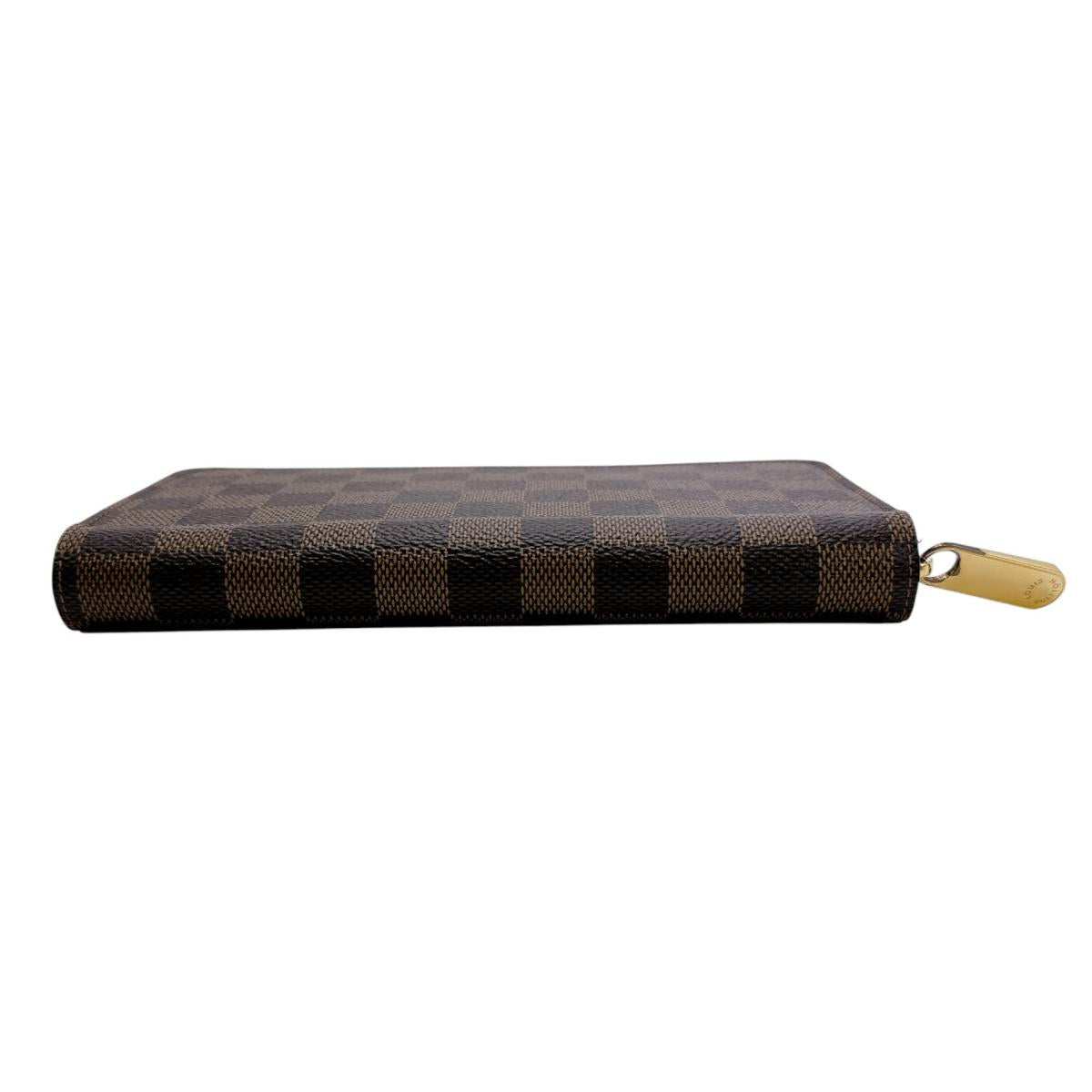 ルイヴィトン LOUIS VUITTON 長財布
 長財布 ダミエ ジッピーウォレット ダミエキャンバス N41661 ブラウン LV
 【SS】
 【中古】