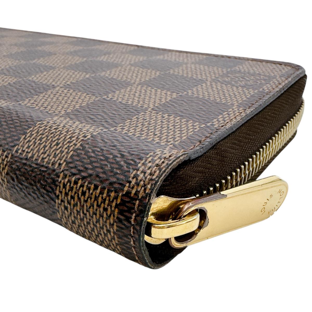 ルイヴィトン LOUIS VUITTON 長財布
 長財布 ダミエ ジッピーウォレット ダミエキャンバス N41661 ブラウン LV
 【SS】
 【中古】