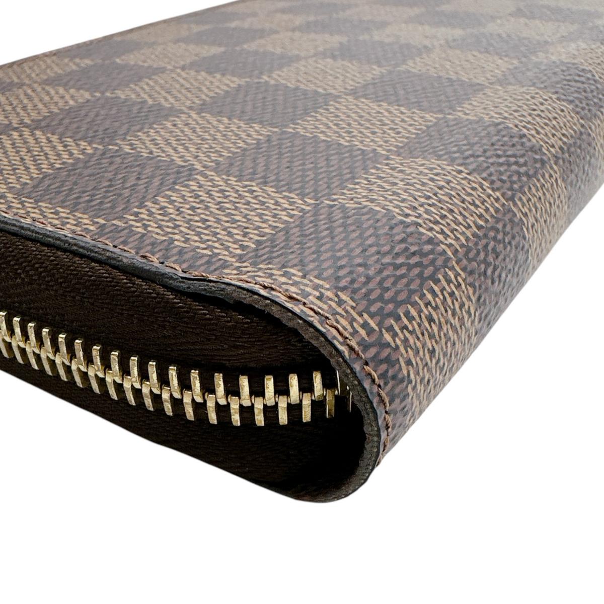 ルイヴィトン LOUIS VUITTON 長財布
 長財布 ダミエ ジッピーウォレット ダミエキャンバス N41661 ブラウン LV
 【SS】
 【中古】