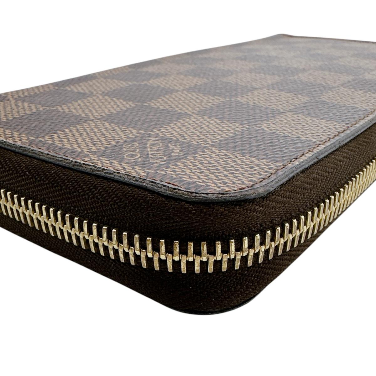 ルイヴィトン LOUIS VUITTON 長財布
 長財布 ダミエ ジッピーウォレット ダミエキャンバス N41661 ブラウン LV
 【SS】
 【中古】