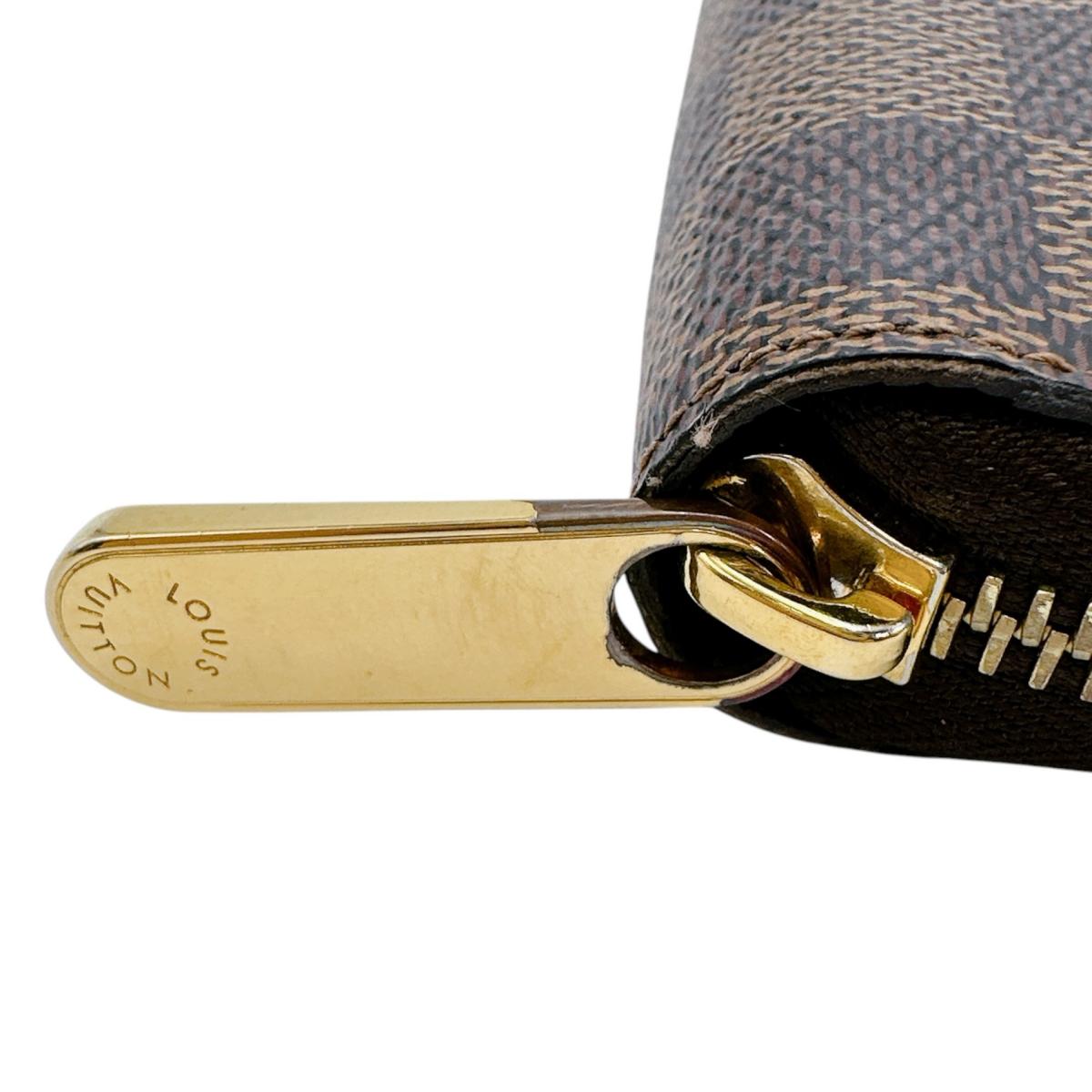 ルイヴィトン LOUIS VUITTON 長財布
 長財布 ダミエ ジッピーウォレット ダミエキャンバス N41661 ブラウン LV
 【SS】
 【中古】