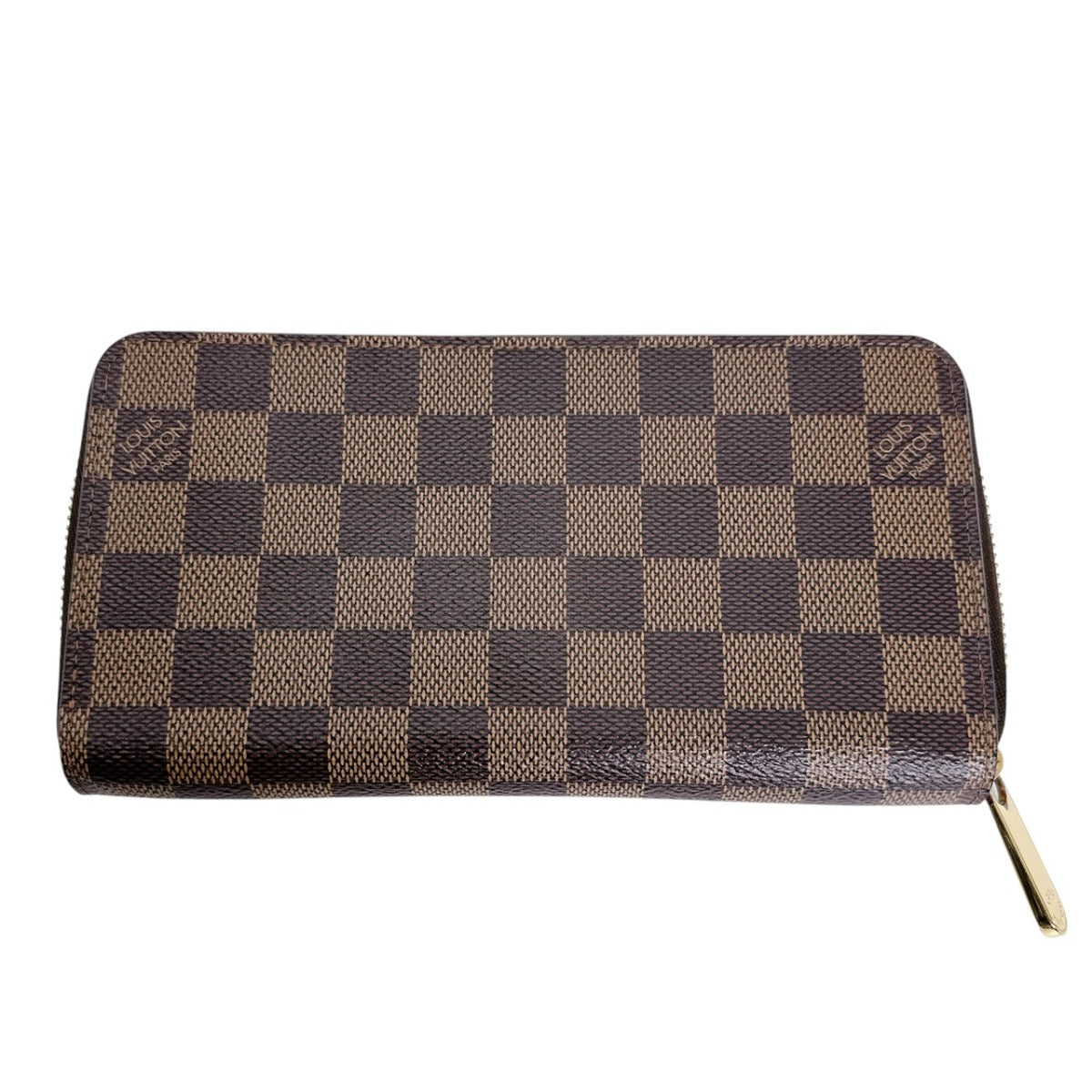 ルイヴィトン LOUIS VUITTON 長財布
 長財布 ダミエ ジッピーウォレット ダミエキャンバス N41661 ブラウン LV
 【SS】
 【中古】