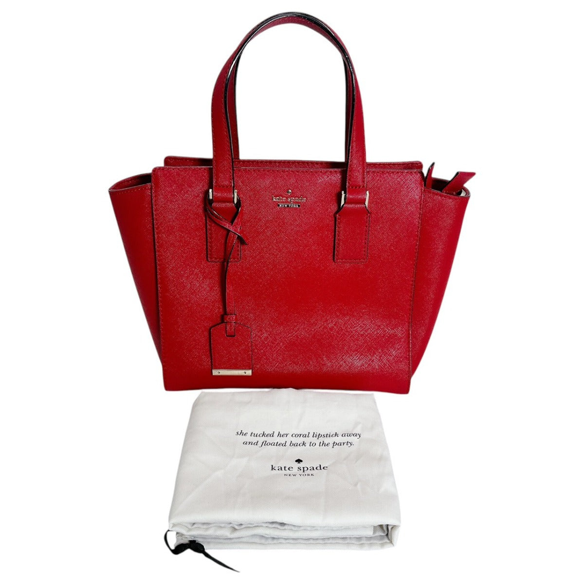 ケイトスペード Kate Spade ハンドバッグ
 2WAYバッグ トートバッグ ショルダーバッグ レザー RN0102760 レッド 【SS】
 【中古】