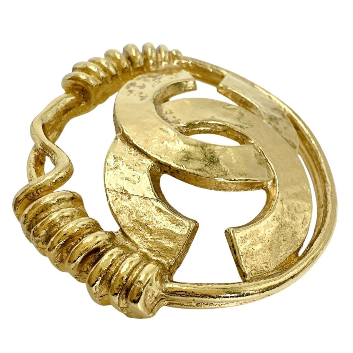 シャネル CHANEL ブローチ
 ヴィンテージ ココマーク ゴールド GP ゴールド 【SS】
 【中古】
