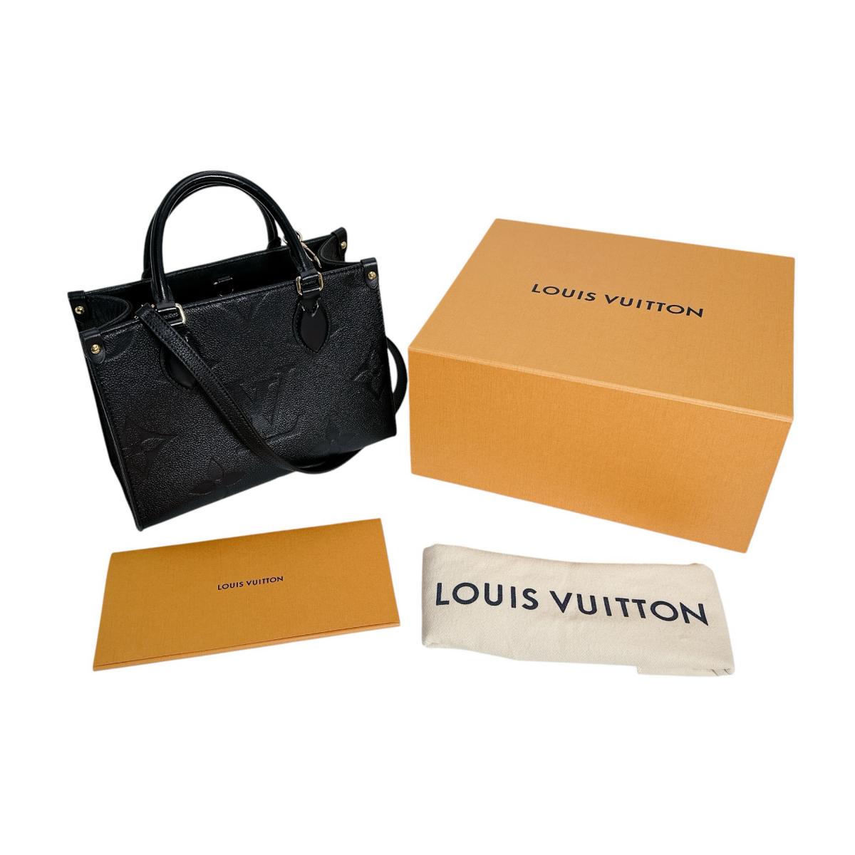 ルイヴィトン LOUIS VUITTON トートバッグ
 ハンドバッグ モノグラムアンプラント オンザゴーPM モノグラムアンプラント M45653 ノワール LV
 【SS】
 【中古】