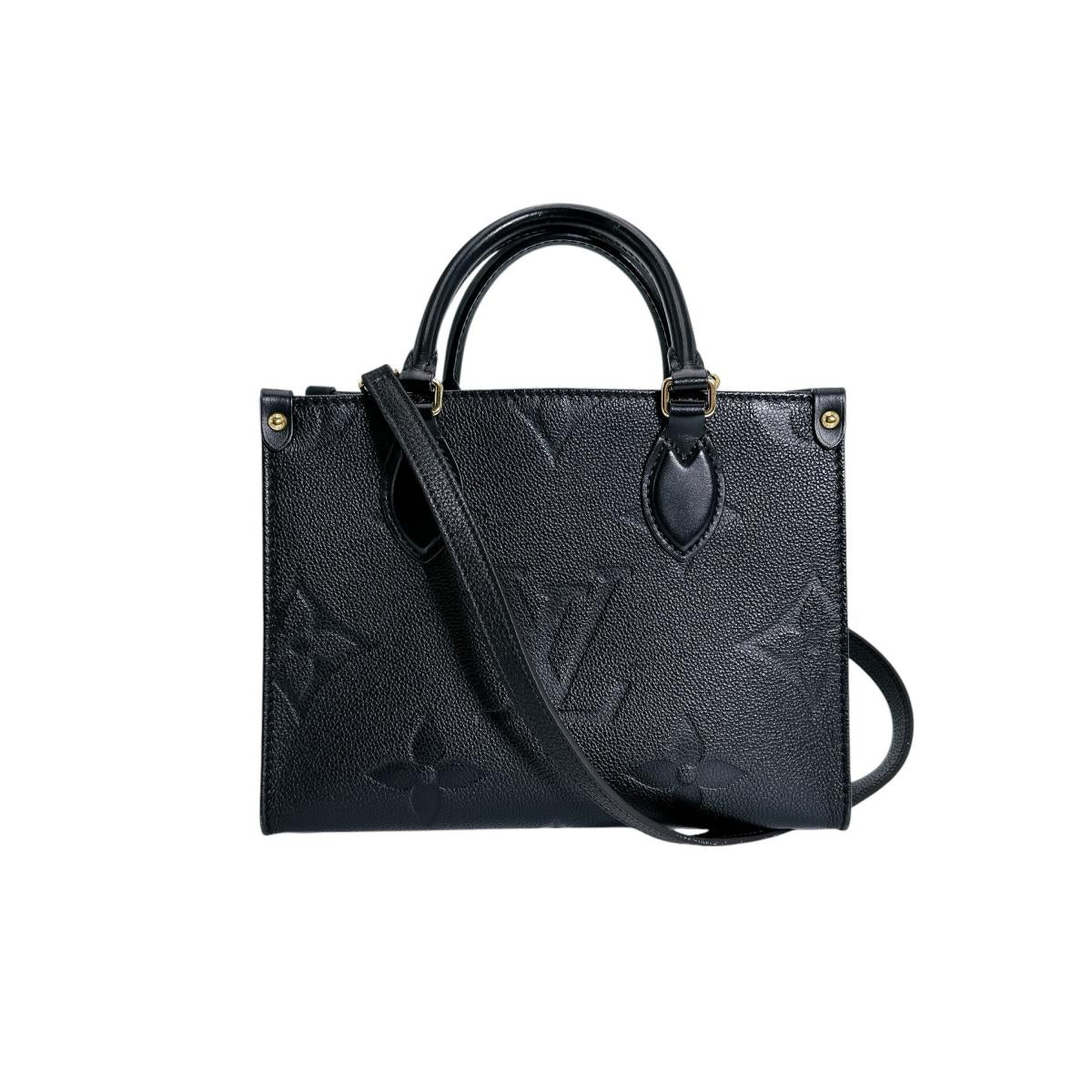 ルイヴィトン LOUIS VUITTON トートバッグ
 ハンドバッグ モノグラムアンプラント オンザゴーPM モノグラムアンプラント M45653 ノワール LV
 【SS】
 【中古】