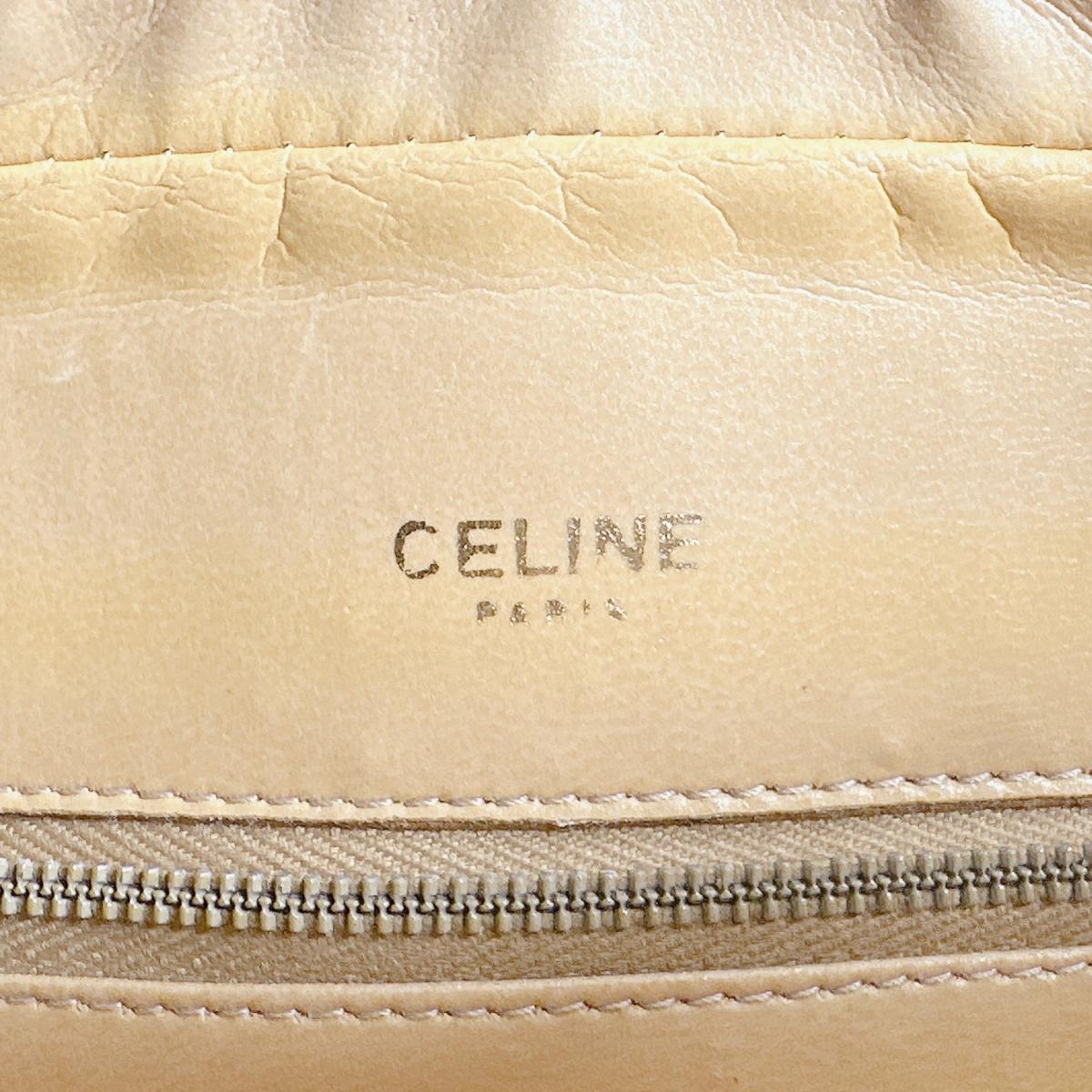 セリーヌ CELINE ハンドバッグ
 ミニバッグ トリオンフ マカダム PVC ブラウン 【SS】
 【中古】