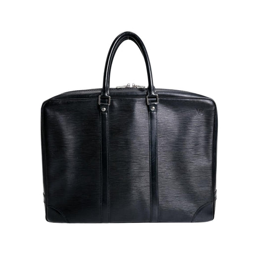 ルイヴィトン LOUIS VUITTON ビジネスバッグ
 ビジネスバッグ エピ ポルトドキュマン・ヴォワヤージュ エピレザー M54472 ブラック LV
 【SS】
 【中古】