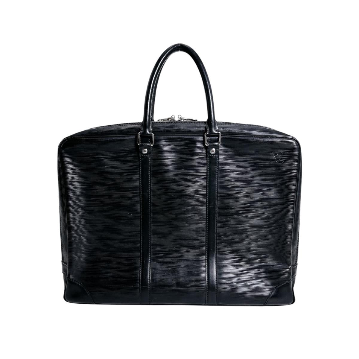 ルイヴィトン LOUIS VUITTON ビジネスバッグ
 ビジネスバッグ エピ ポルトドキュマン・ヴォワヤージュ エピレザー M54472 ブラック LV
 【SS】
 【中古】