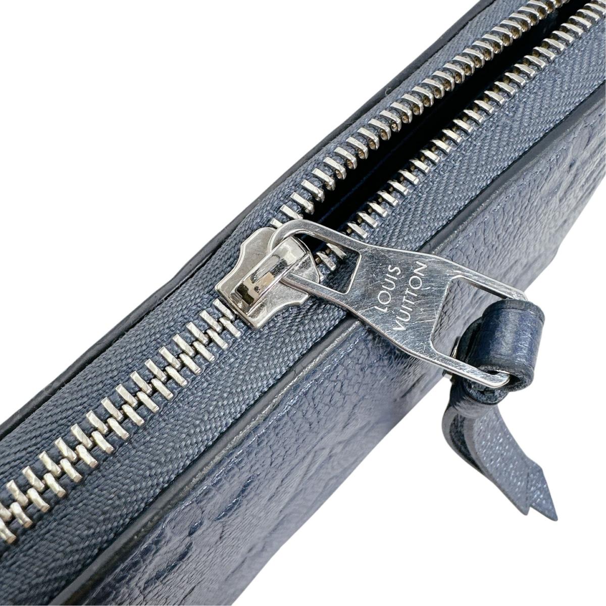 ルイヴィトン LOUIS VUITTON 長財布
 ラウンドファスナー モノグラム ジッピーウォレット モノグラムアンプラント M80958 ネイビーブルー LV
 【SS】
 【中古】