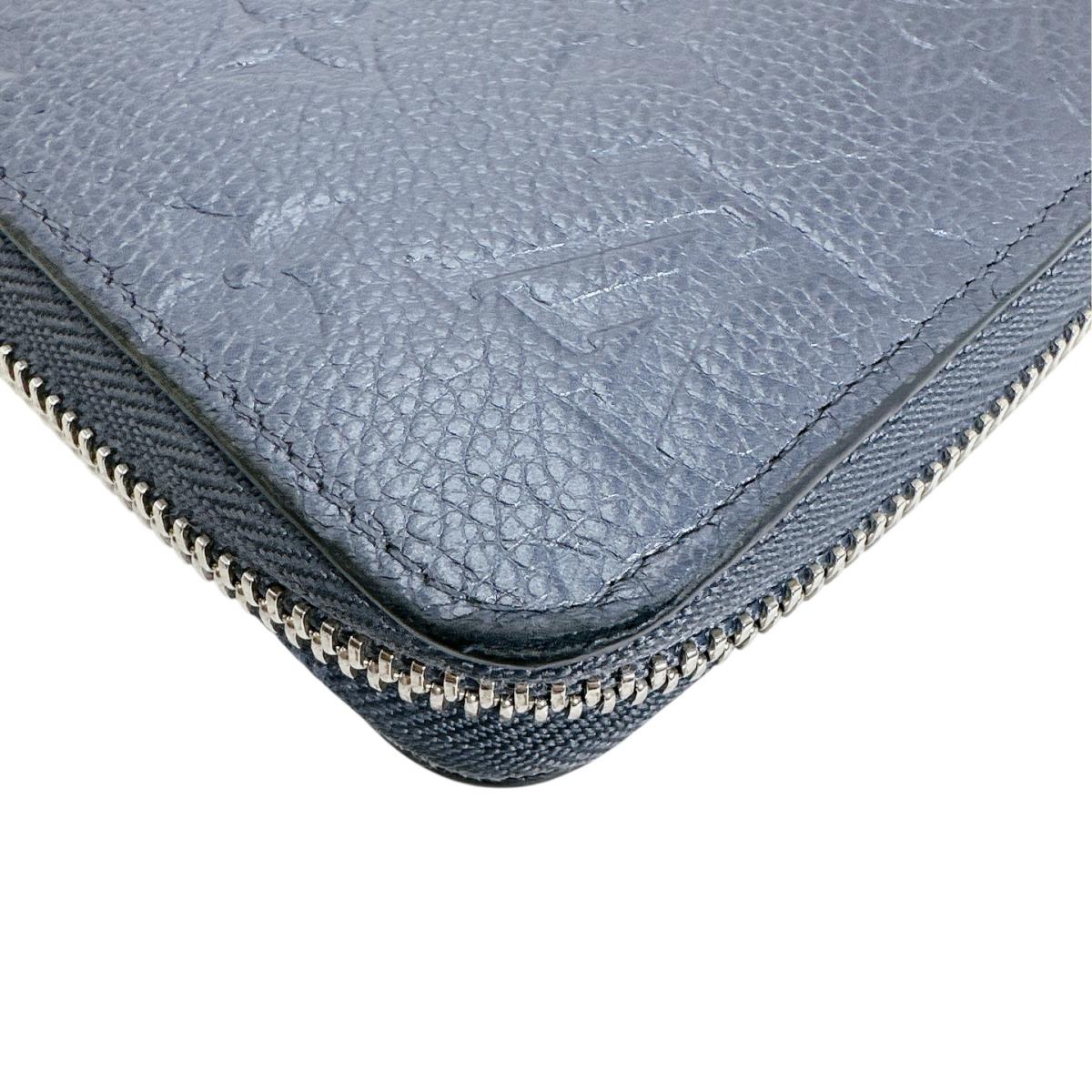 ルイヴィトン LOUIS VUITTON 長財布
 ラウンドファスナー モノグラム ジッピーウォレット モノグラムアンプラント M80958 ネイビーブルー LV
 【SS】
 【中古】