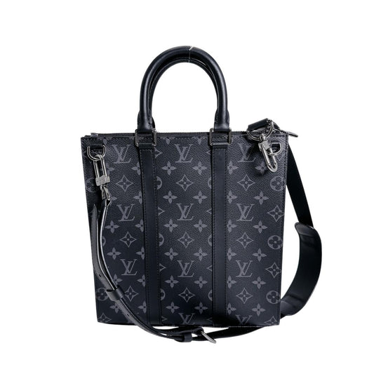 ルイヴィトン LOUIS VUITTON トートバッグ
 ショルダーバッグ モノグラム・エクリプス サックプラ・クロス モノグラムキャンバス M46098 ブラック LV
 【SS】
 【中古】