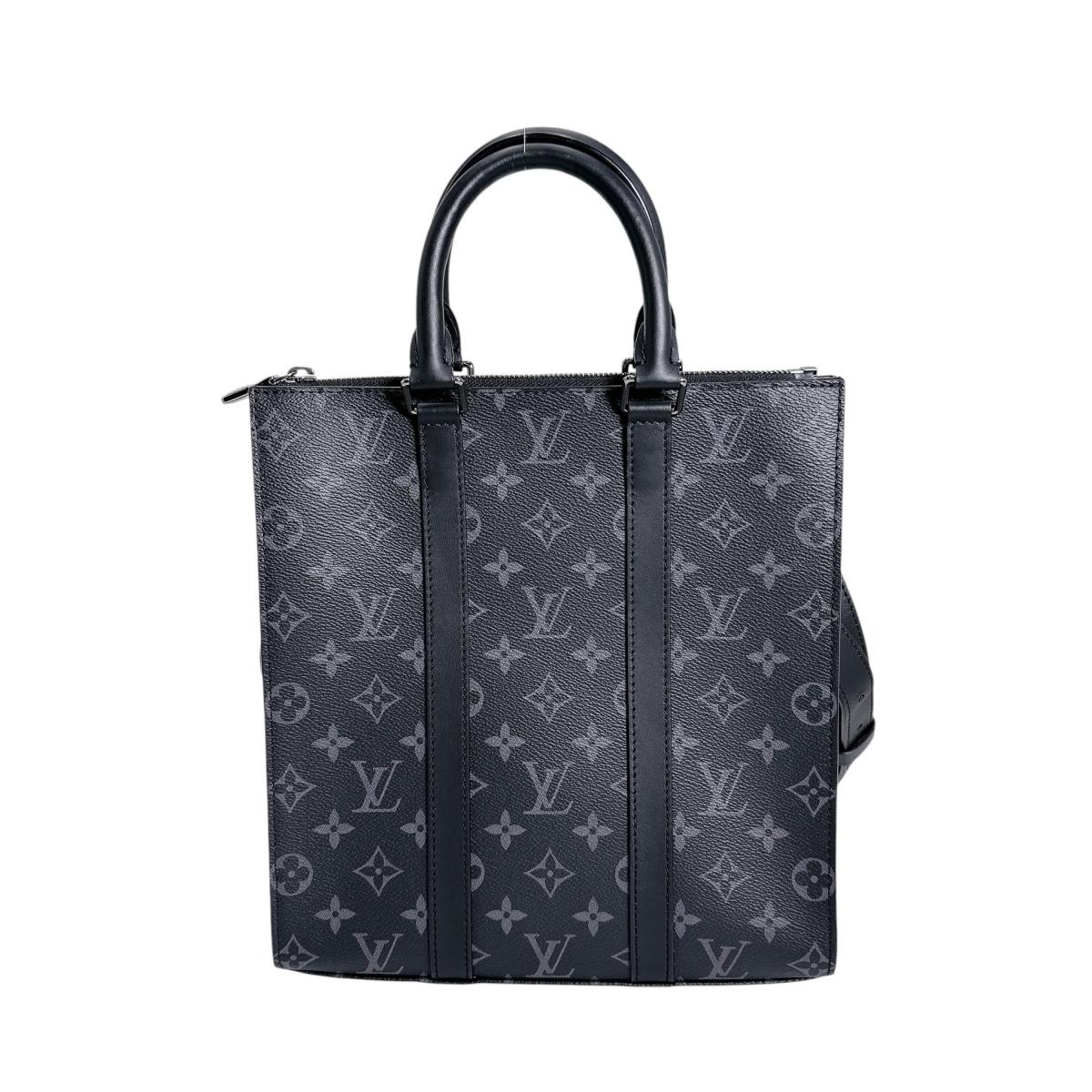 ルイヴィトン LOUIS VUITTON トートバッグ
 ショルダーバッグ モノグラム・エクリプス サックプラ・クロス モノグラムキャンバス M46098 ブラック LV
 【SS】
 【中古】