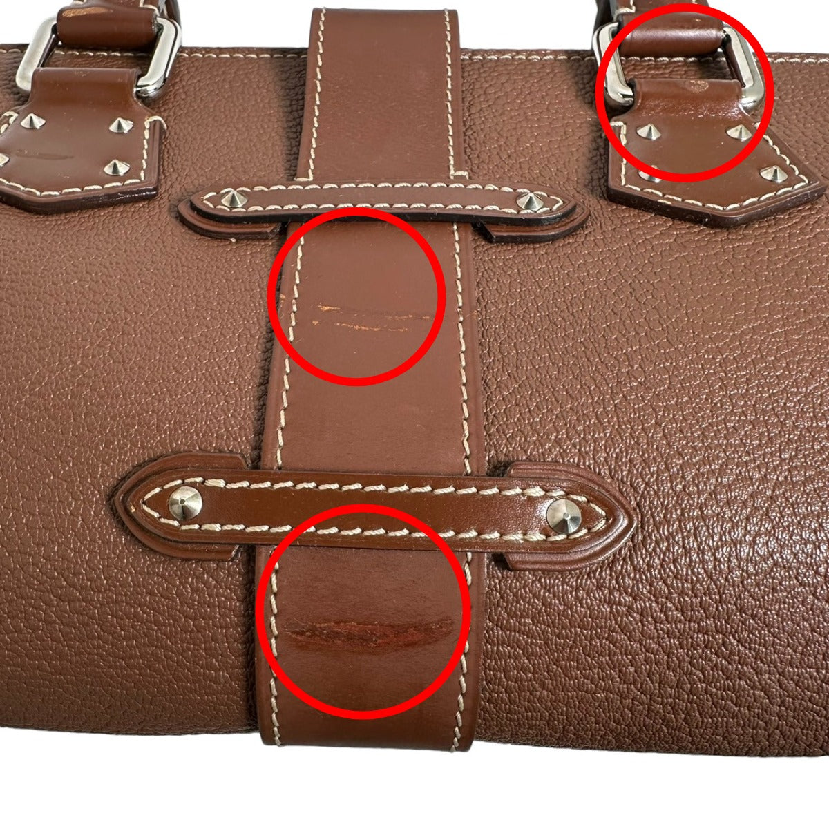 ルイヴィトン LOUIS VUITTON ハンドバッグ
 シエンヌ スハリ エパヌイPM 羊革 M91884 ブラウン LV
 【SS】
 【中古】