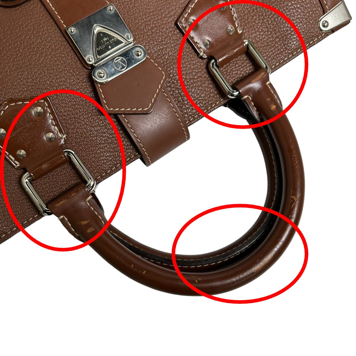 ルイヴィトン LOUIS VUITTON ハンドバッグ
 シエンヌ スハリ エパヌイPM 羊革 M91884 ブラウン LV
 【SS】
 【中古】